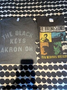 Black Keys & Rolling Stones S/S vintage tees